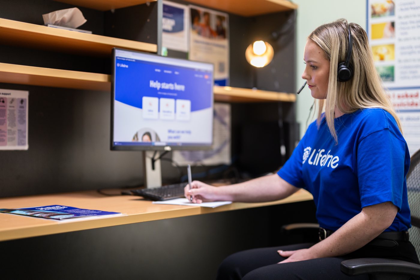 Lifeline Mid Coast staff running a community program